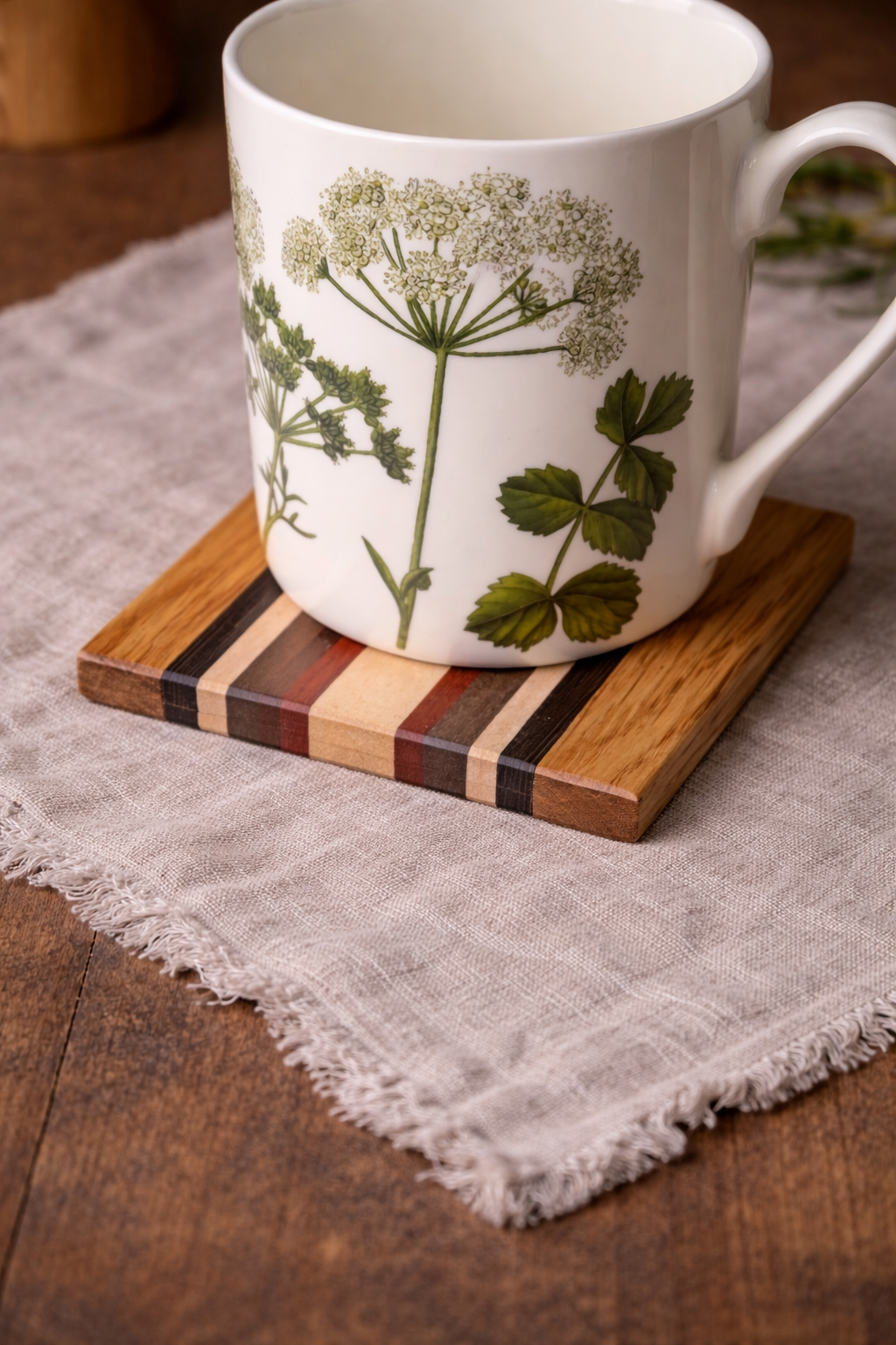 Handmade Wooden Coasters Set of 4