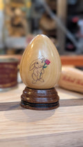 Cherry Wood Easter Egg – Bunny (4”)