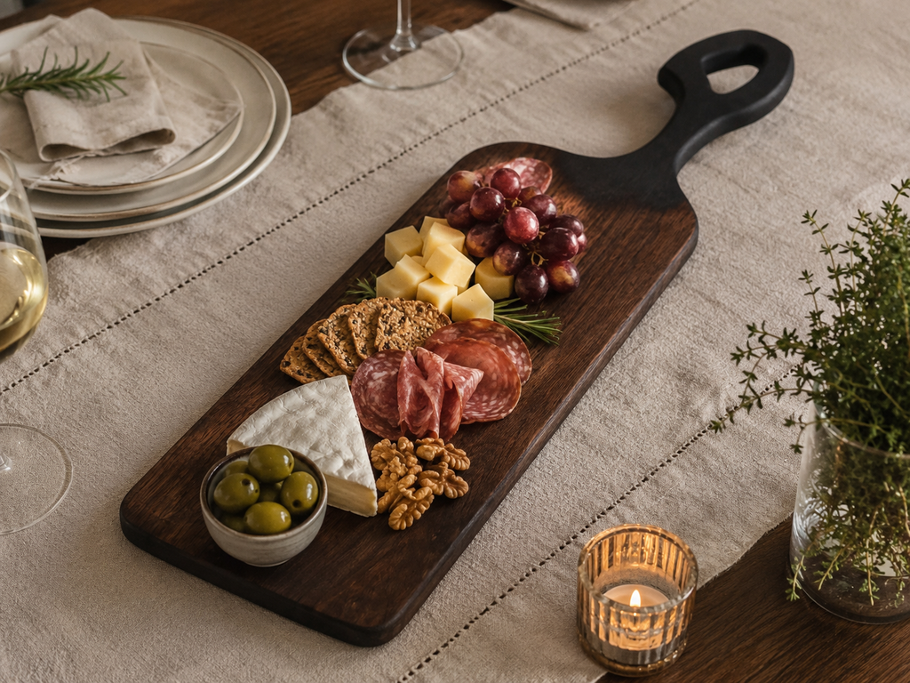 Handcrafted Black Walnut Serving Board – 25”