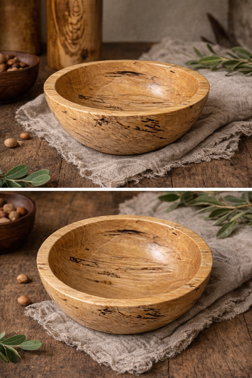 Spalted Birch Bowl 9”