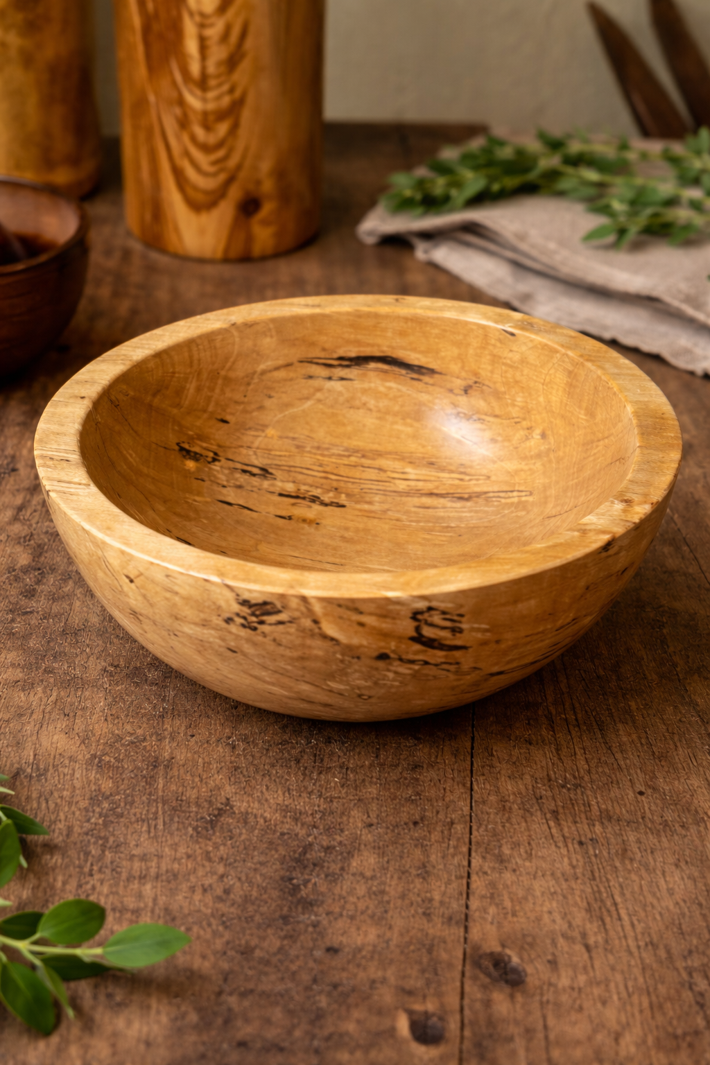 Spalted Birch Bowl 9”