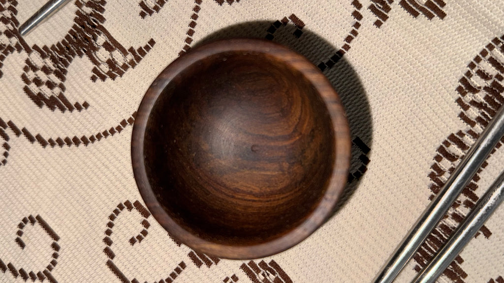 Handcrafted Sandalwood Chopsticks & Dipping Bowl Set