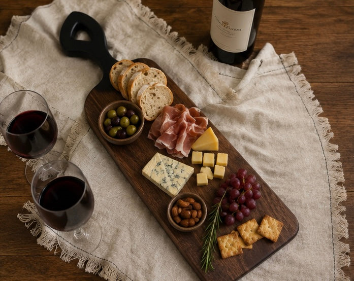 Handcrafted Black Walnut Serving Board – 25”