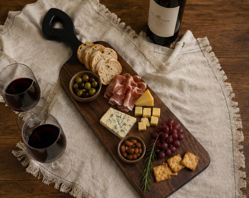 Handcrafted Black Walnut Serving Board – 25”