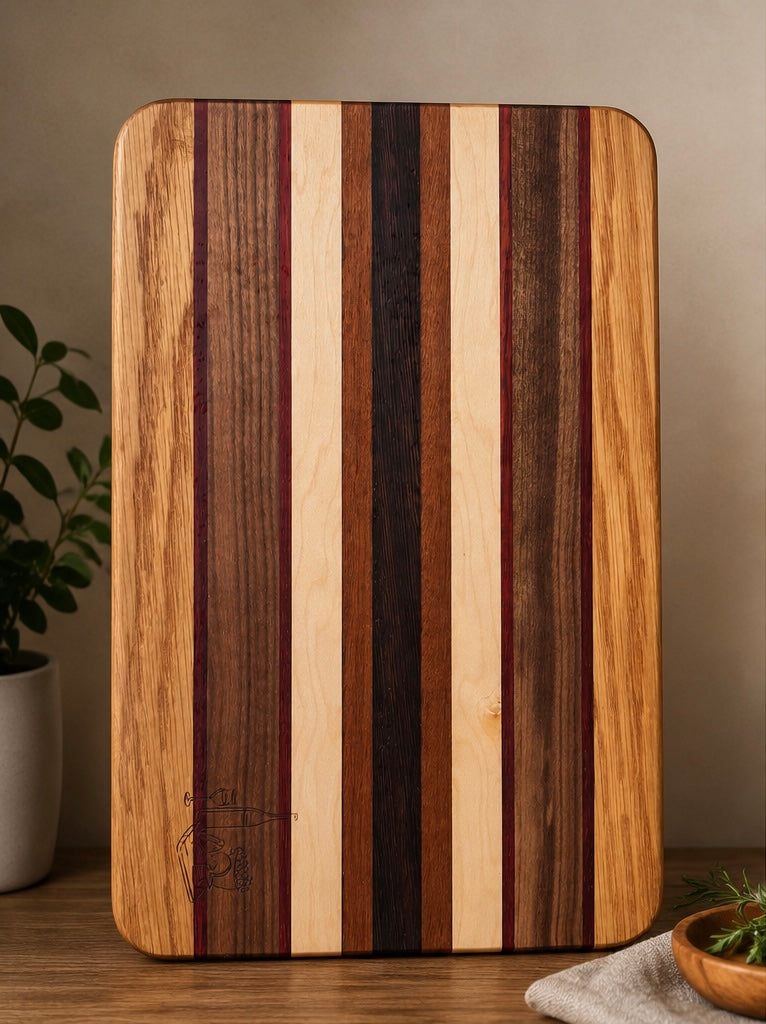 Handcrafted Exotic Hardwood Serving Board