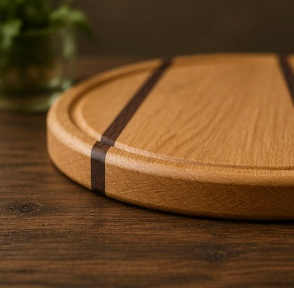 Handcrafted Oak Pizza Serving Board
