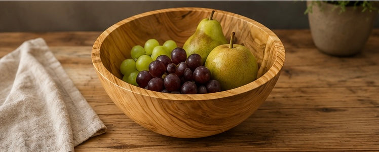 Hand-Turned Cherry Wood Bowl