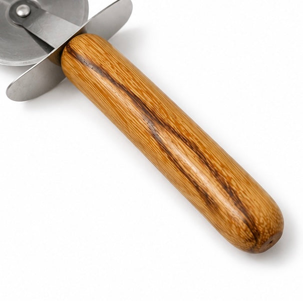 Handcrafted Wooden Pizza Cutter