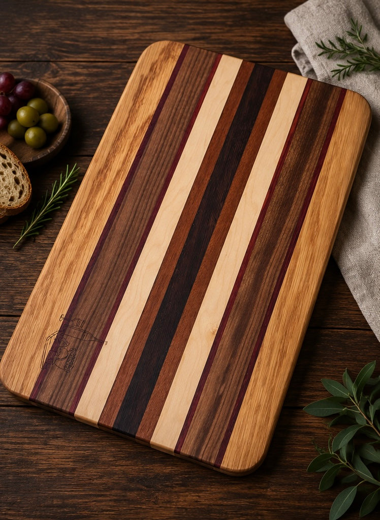 Handcrafted Exotic Hardwood Serving Board