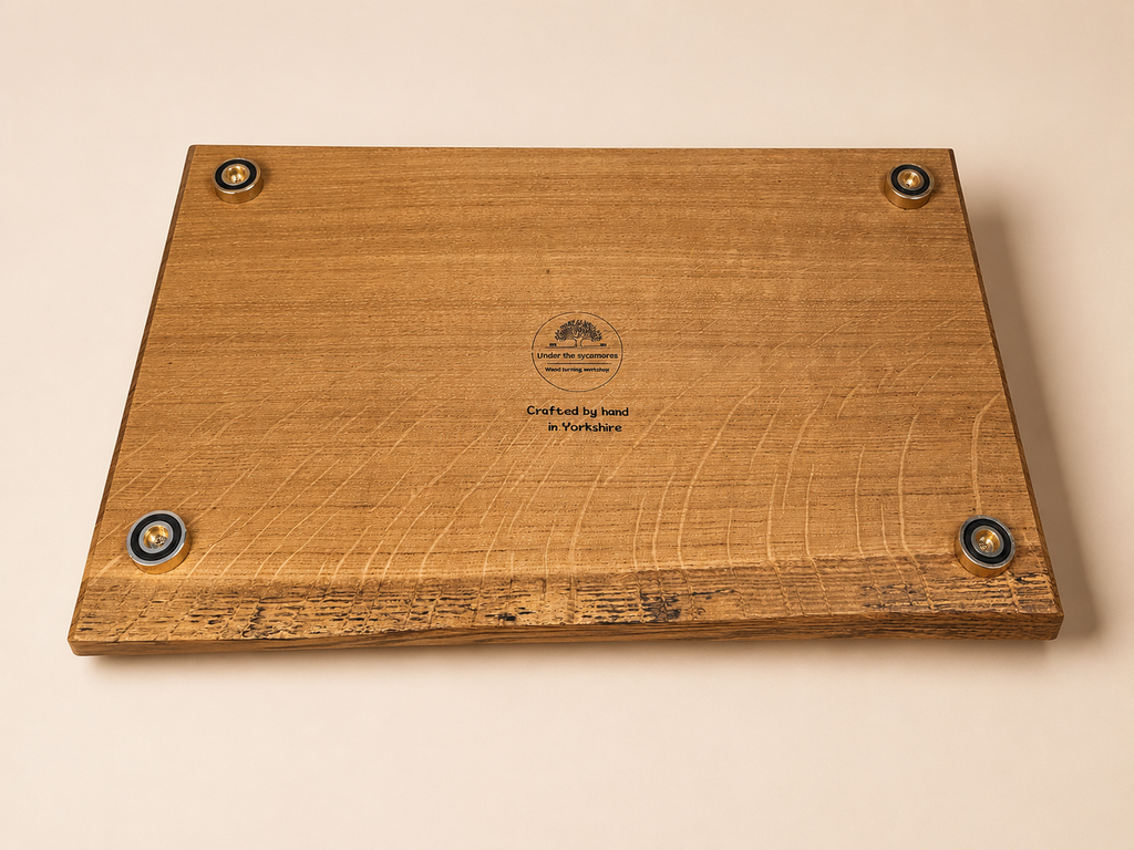 Large Handcrafted Solid Oak Serving & Carving Board