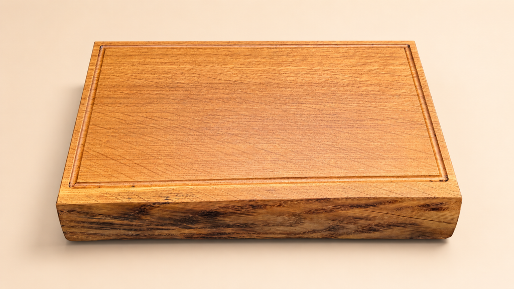 Large Handcrafted Solid Oak Serving & Carving Board