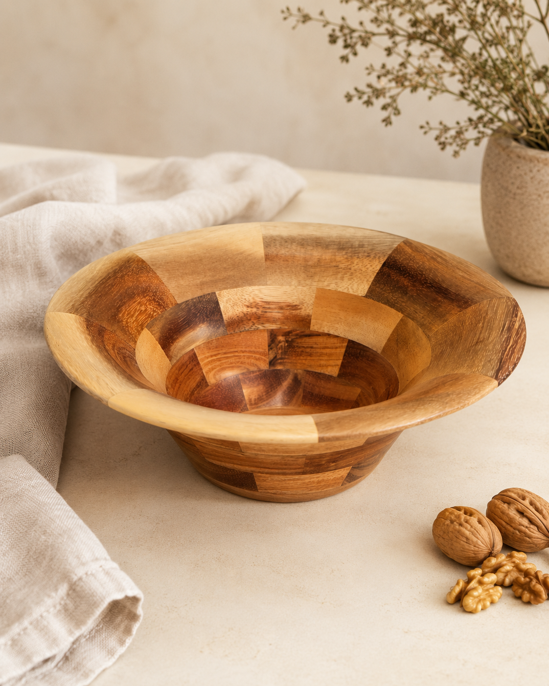 Reclaimed Wood Segmented Bowl