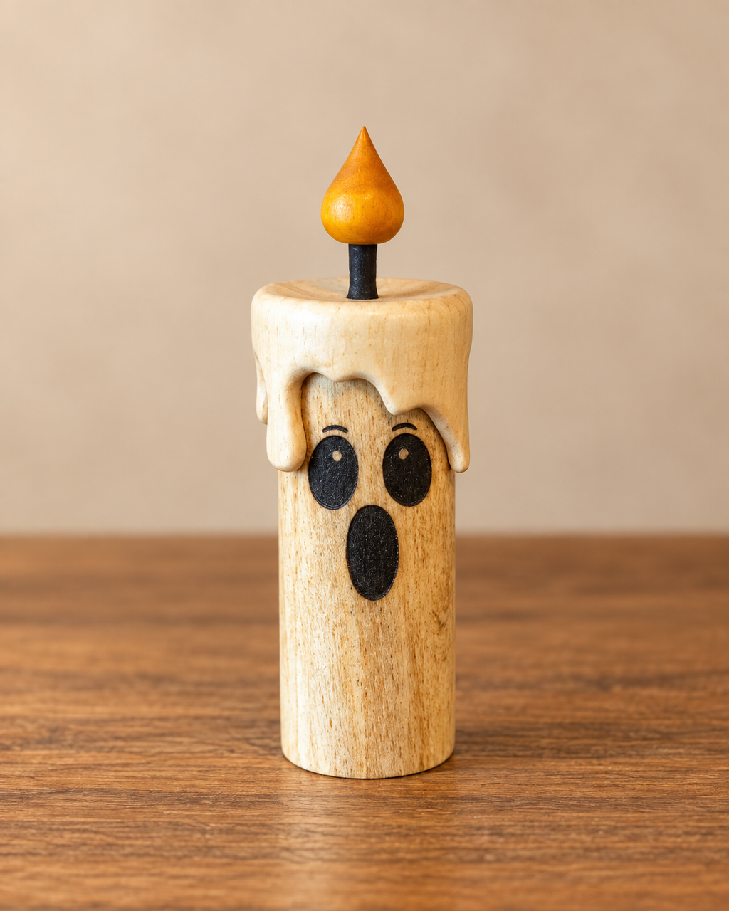 Wooden Halloween Candle Characters