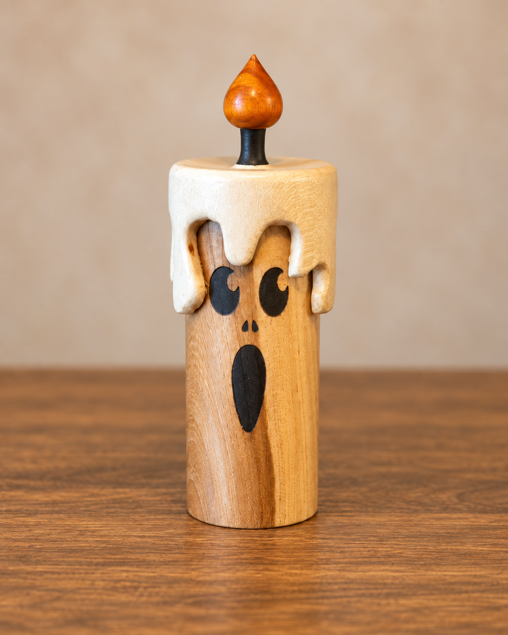 Wooden Halloween Candle Characters
