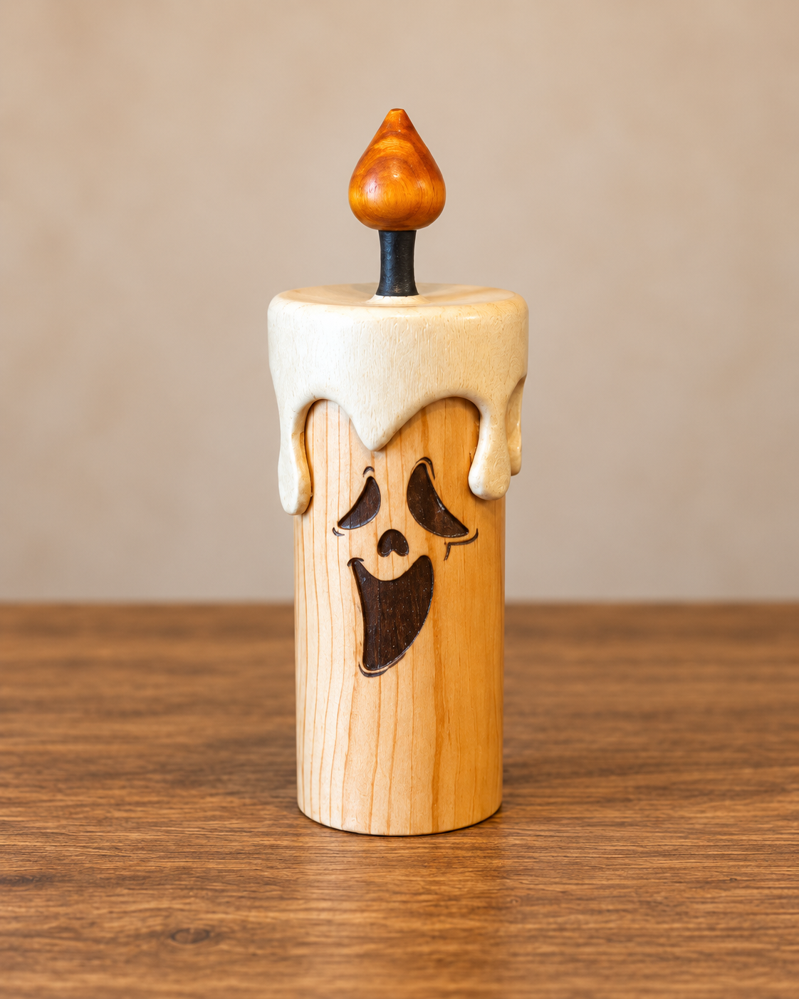 Wooden Halloween Candle Characters