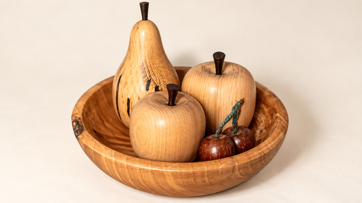 Handcrafted Wooden Fruit Bowl